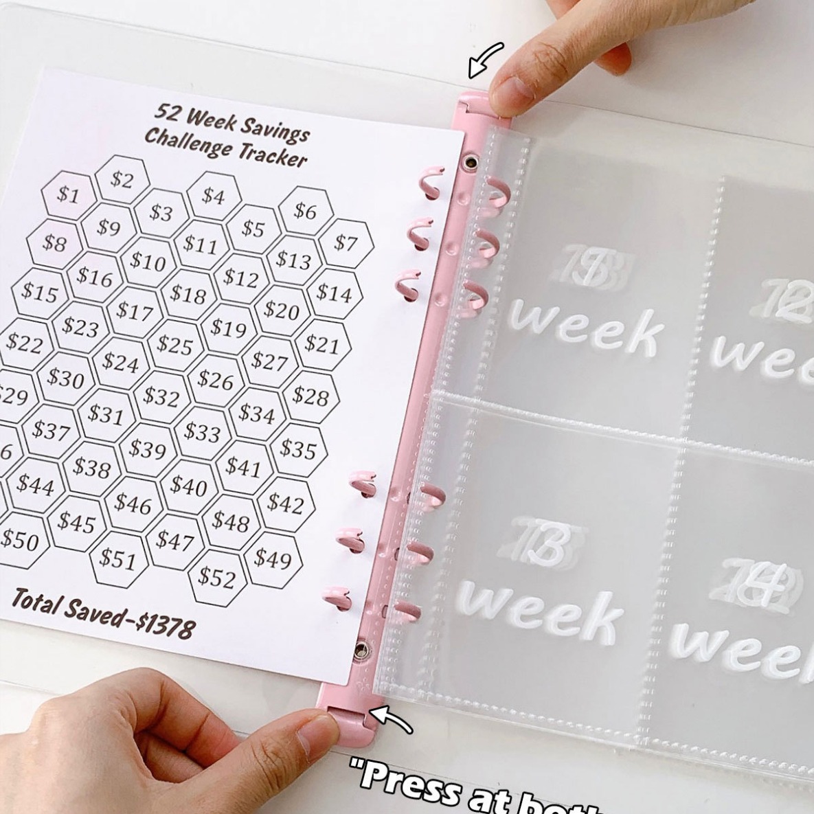 Planned Parenthood - A5 52 Week Savings Challenge Loose