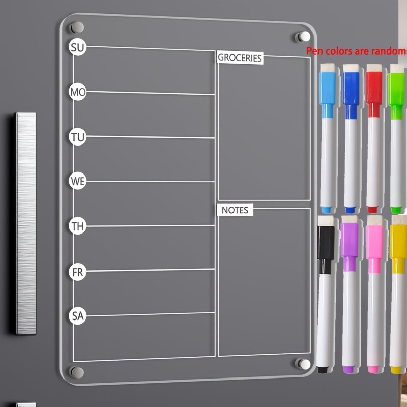 Planned Parenthood - Acrylic Meal Planner Magnetic Menu Board