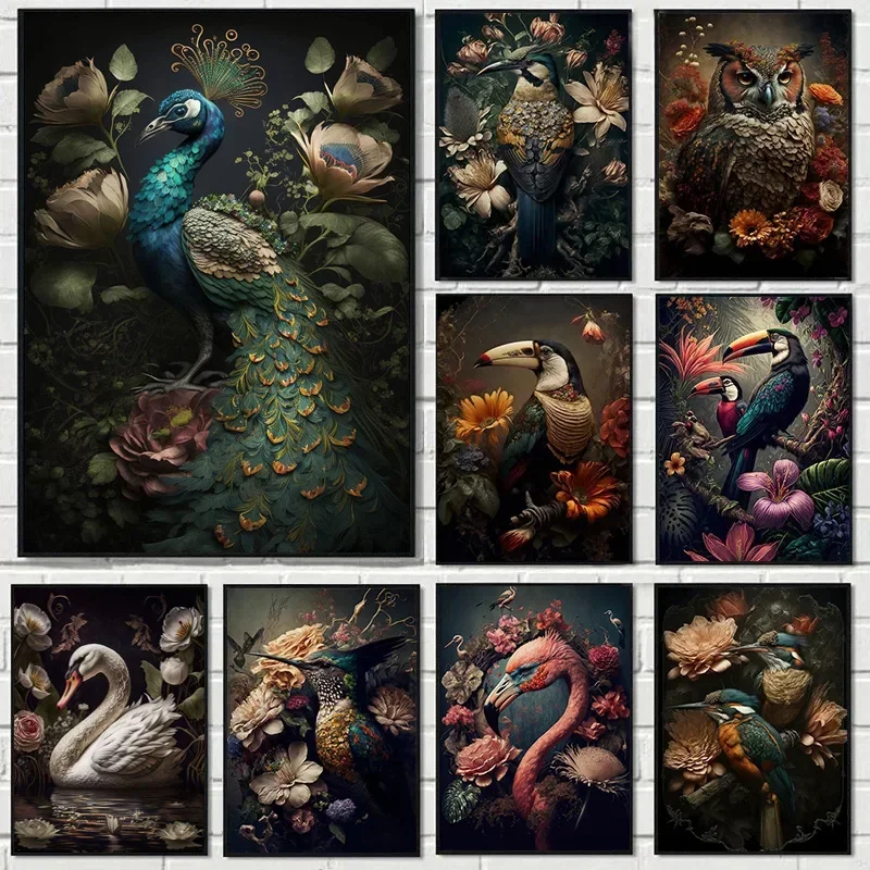 Vintage Birds and Flowers Canv - Plant Parenthood recensie en prijs