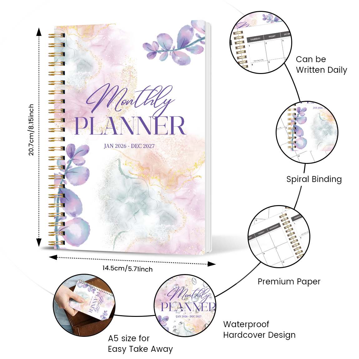2026-2027 A5 Weekly & Monthly  - Planned Parenthood recensie en prijs