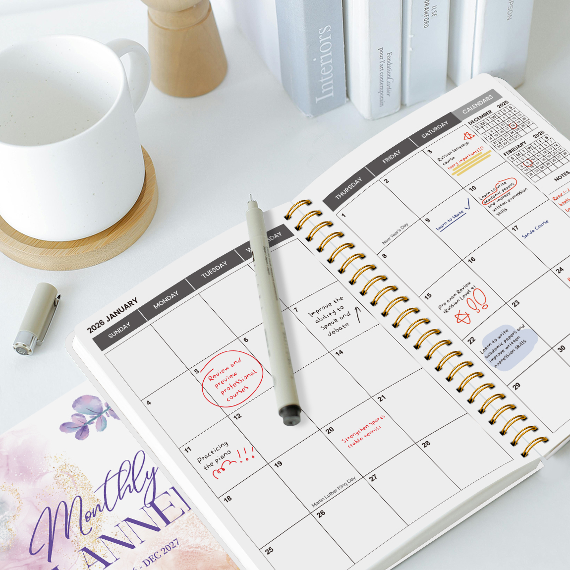 2026-2027 A5 Weekly & Monthly  - Planned Parenthood recensie en prijs