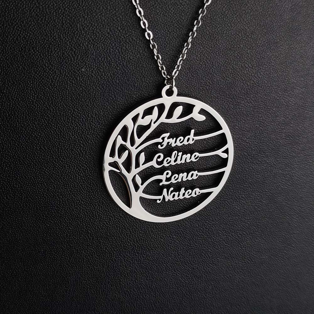Custom Tree of Life Necklace f - Plant Parent Name recensie en prijs