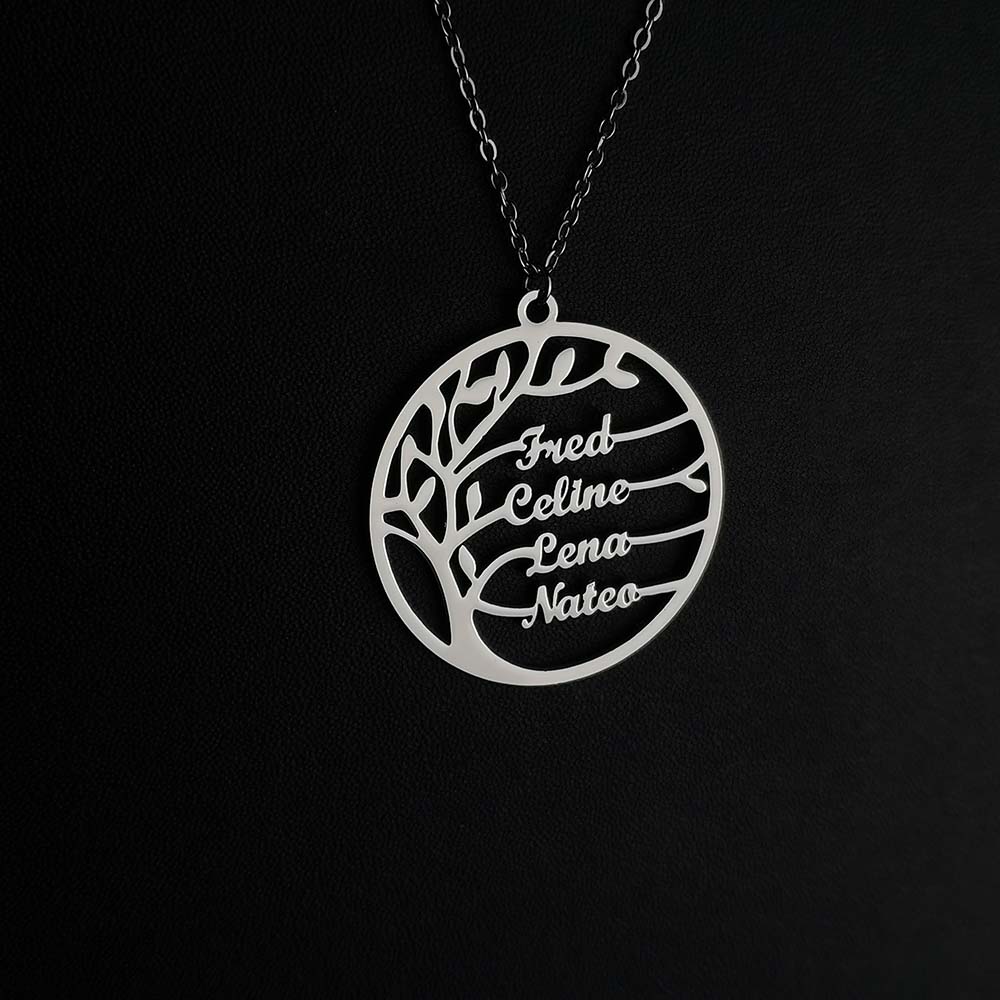 Custom Tree of Life Necklace f - Plant Parent Name recensie en prijs
