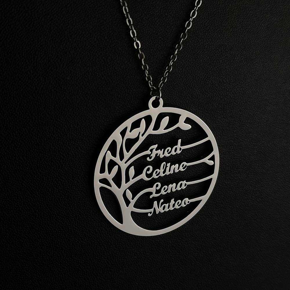 Custom Tree of Life Necklace f - Plant Parent Name recensie en prijs