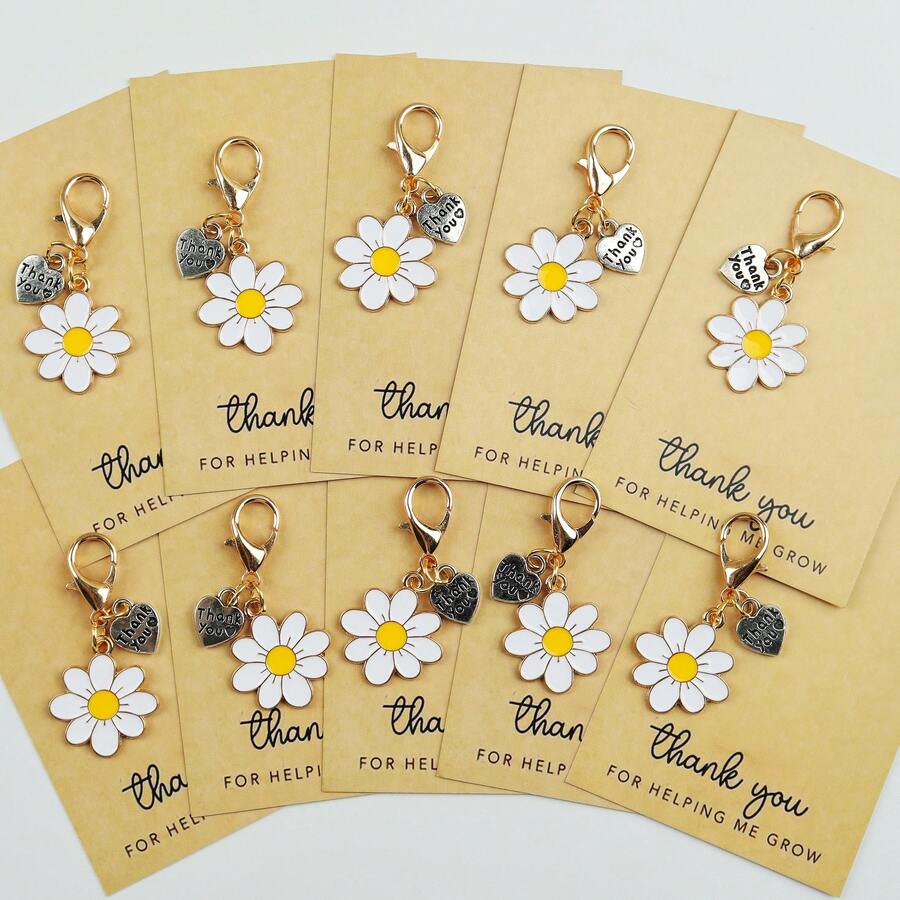 Enamel Daisy Keychains With Th - Parent Of Plant recensie en prijs