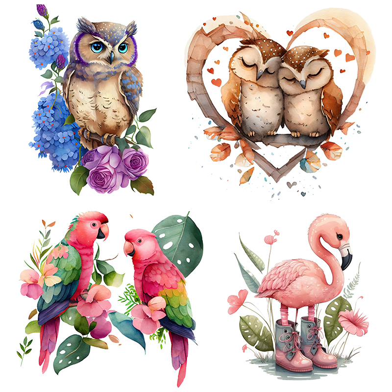 T303# Owl Parrots Birds Heron  - Plant Parenthood recensie en prijs